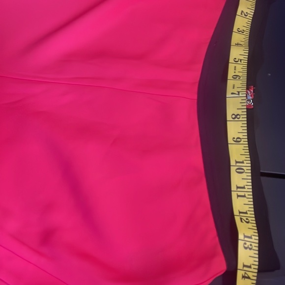 Bebe Red Dress Shorts, Side Slits, Size Medium - Picture 5 of 10